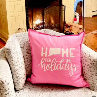 Home For The Holidays Throw Pillow