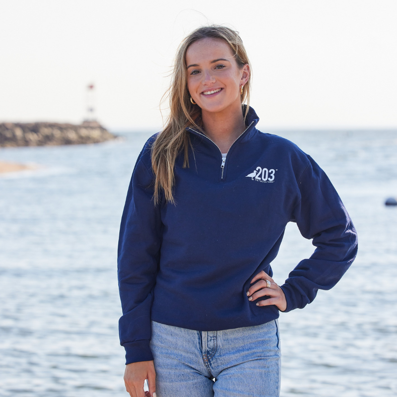 Women's Ultrasoft Sweats, Quarter-Zip Pullover Classic Navy Large, Cotton | L.L.Bean